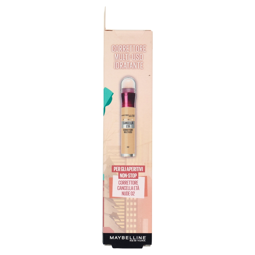 Maybelline New York Make-Up in the City Correttore Cancella Età Nude 02 6,8 ml